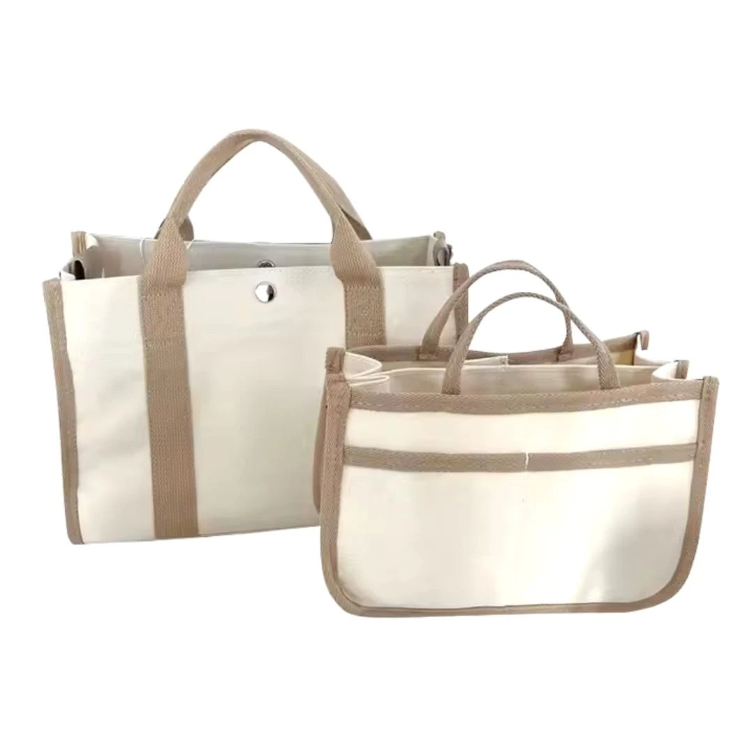 Brown Canvas Crossbody Bag