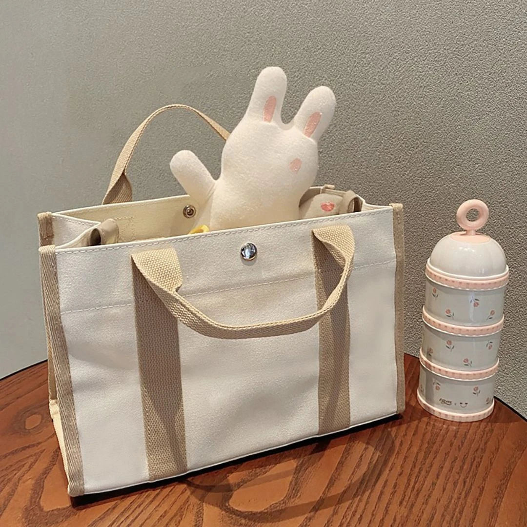 Brown Canvas Crossbody Bag