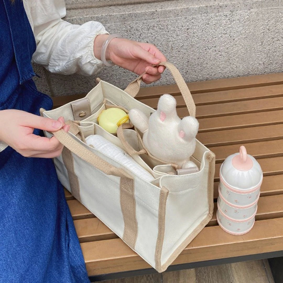 Brown Canvas Crossbody Bag