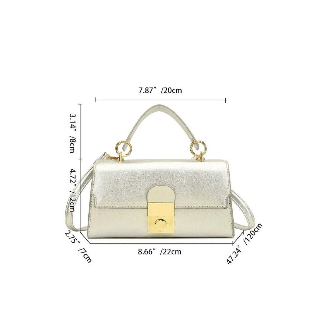 Silver Structured Handbag