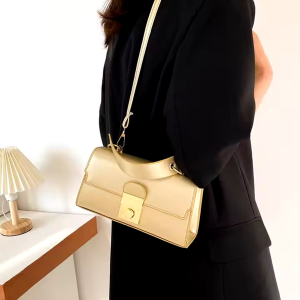 Gold Structured Handbag