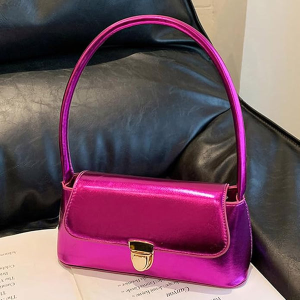 Pink Metallic Shoulder Bag