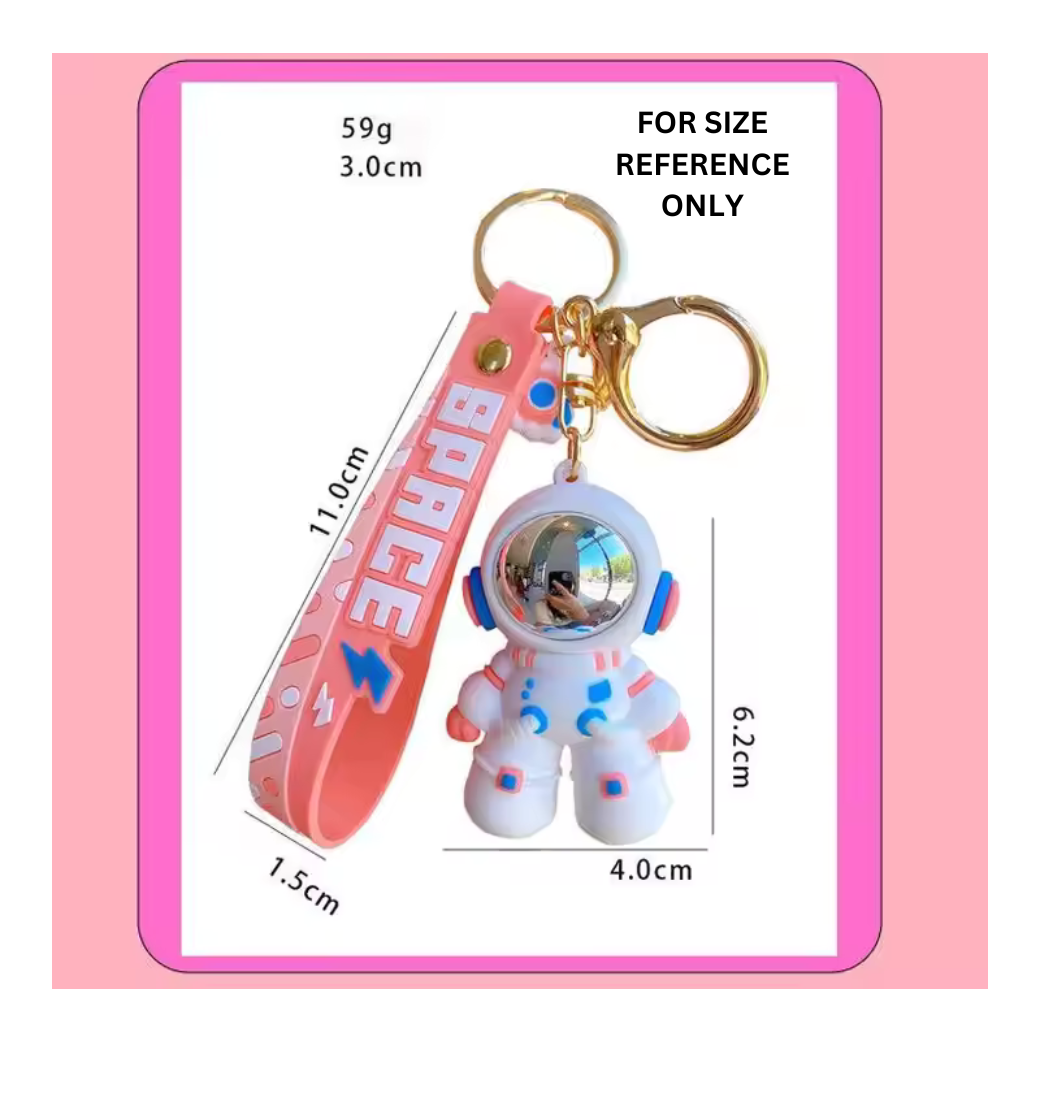 3D Astronaut Space Keychain