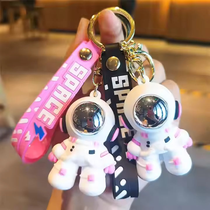 3D Astronaut Space Keychain