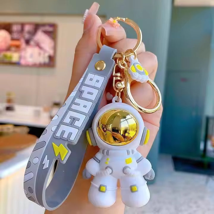 3D Astronaut Space Keychain