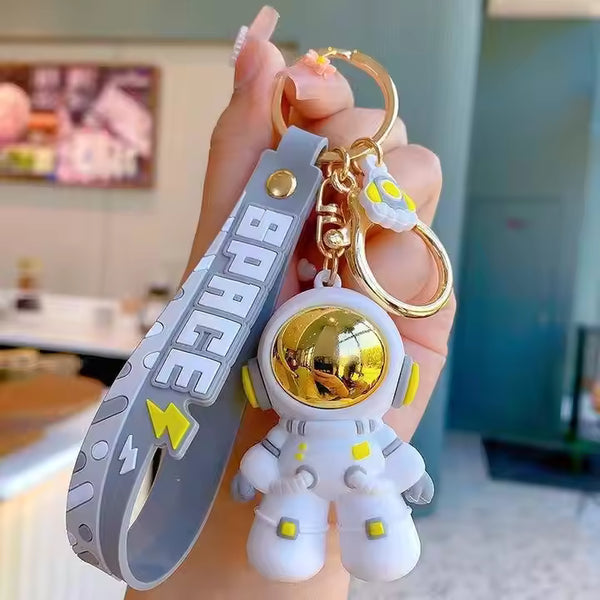 3D Astronaut Space Keychain