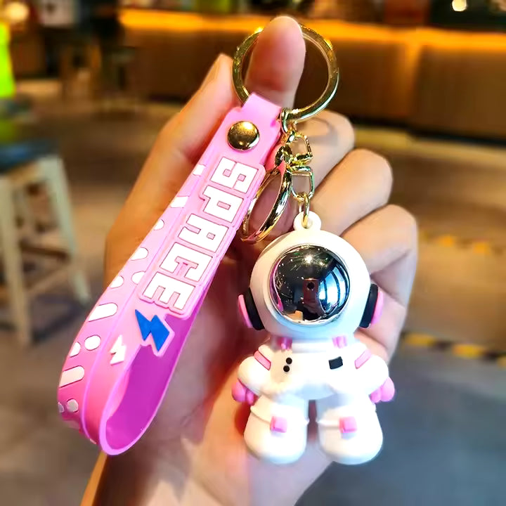 3D Astronaut Space Keychain